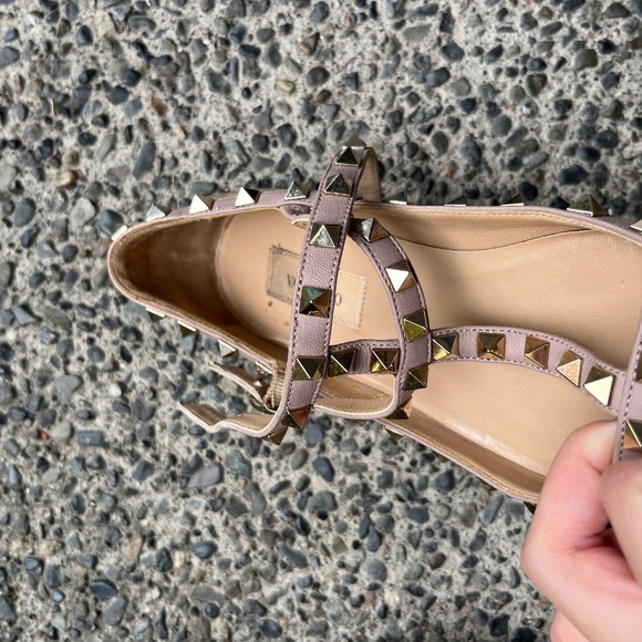 Valentino Garavani rockstud patent leather ballet flats - Picture 4 of 6